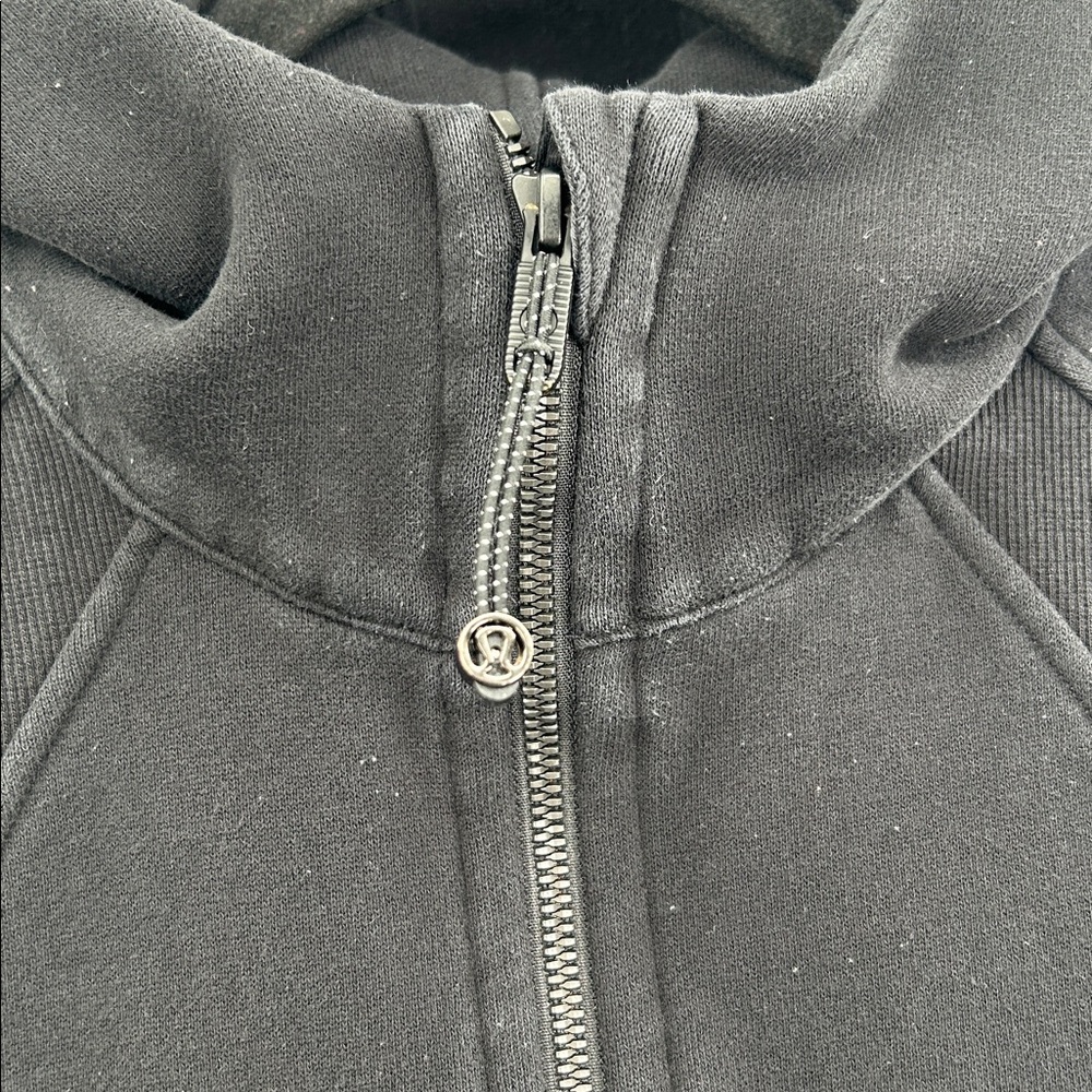 Lululemon Scuba Oversized 1/2 Zip Hoodie Black VAIL Size XS/S - Picture 3 of 8